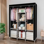 Guarda-Roupa Portátil Dobrável com Capa Protetora – Organizador 4 Divisória