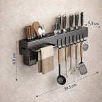 Suporte Para Armazenamento De Facas Ganchos Talheres Utensílios De Cozinha De Ferro