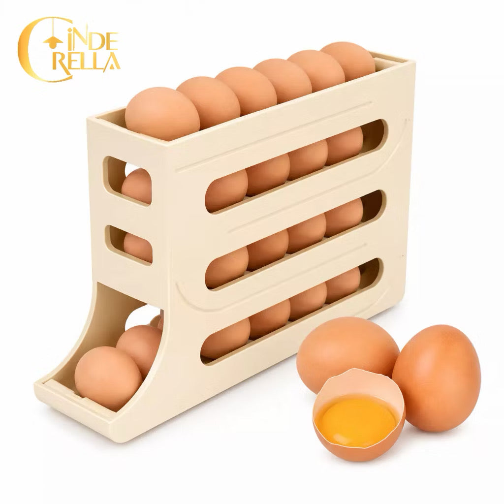 Porta Ovos 4 Andares Deslizante – Organize sua Geladeira  🥚✨ (Cópia)