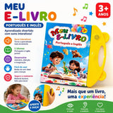 Meu E-Livro Educativo Bilíngue – Português e Inglês | Livro Sonoro Infantil Interativo