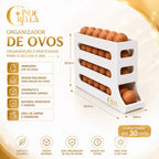Porta Ovos 4 Andares Deslizante – Organize sua Geladeira  🥚✨ (Cópia)