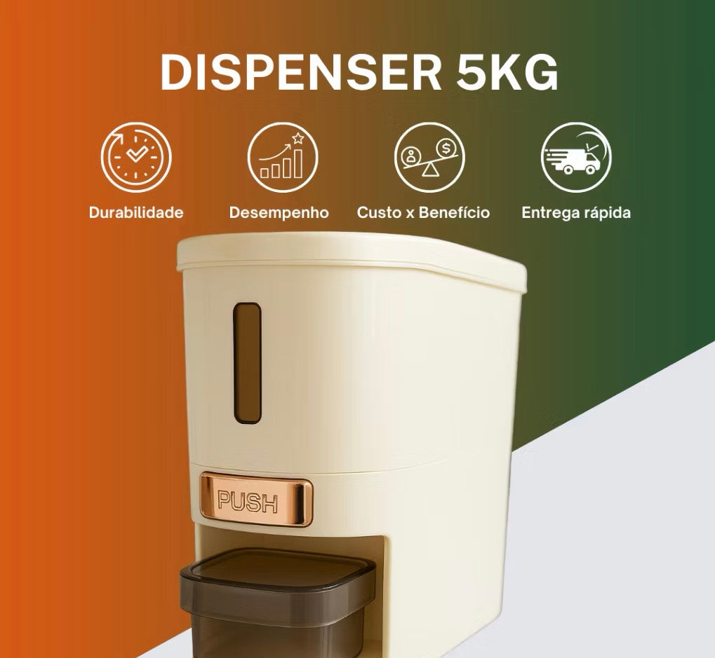 🛒 Dispenser 5KG: Economia, Organização e Estilo em Um Só Produto
