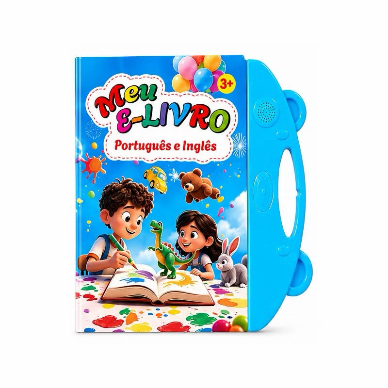 Meu E-Livro Educativo Bilíngue – Português e Inglês | Livro Sonoro Infantil Interativo