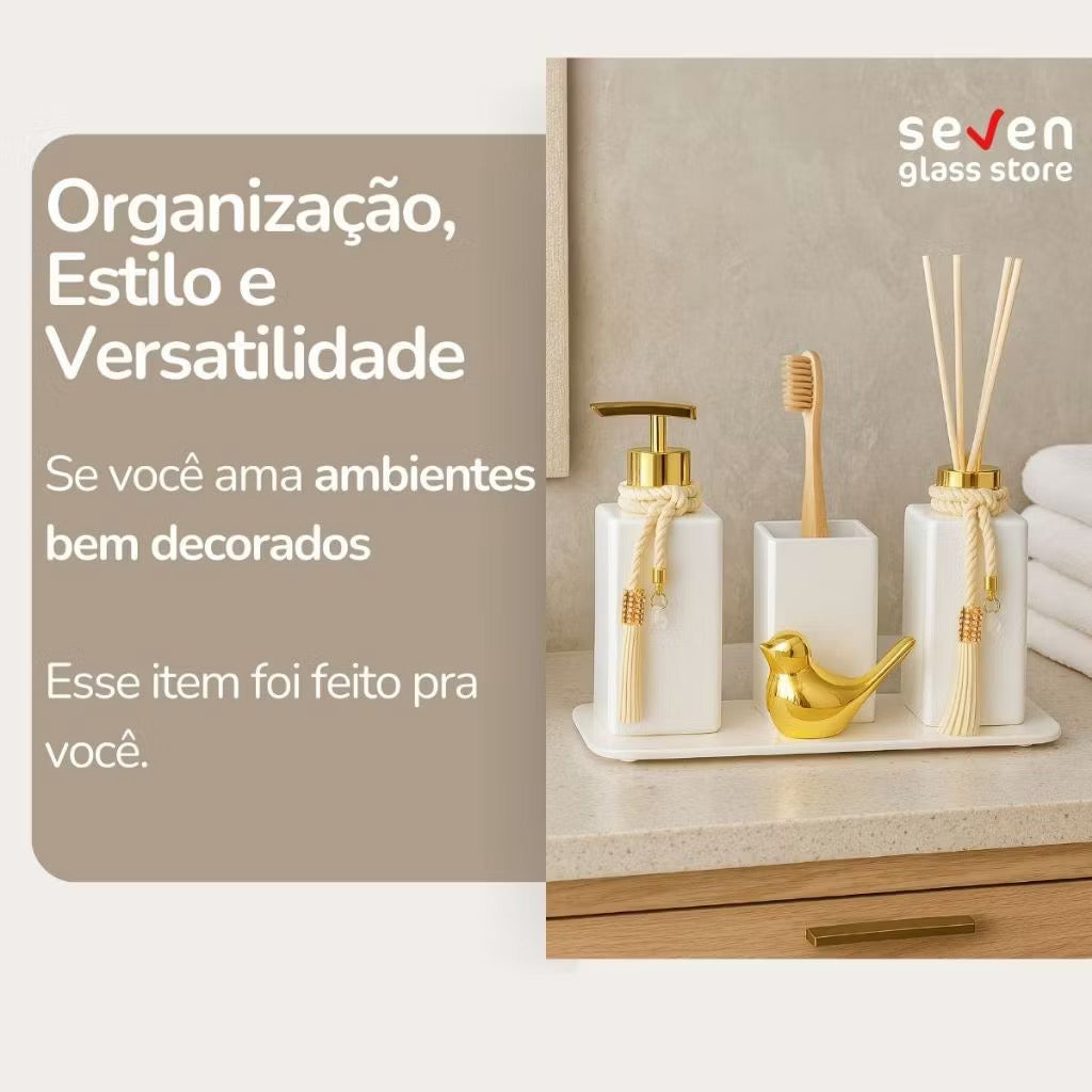 Kit Acessórios para Banheiro Golden