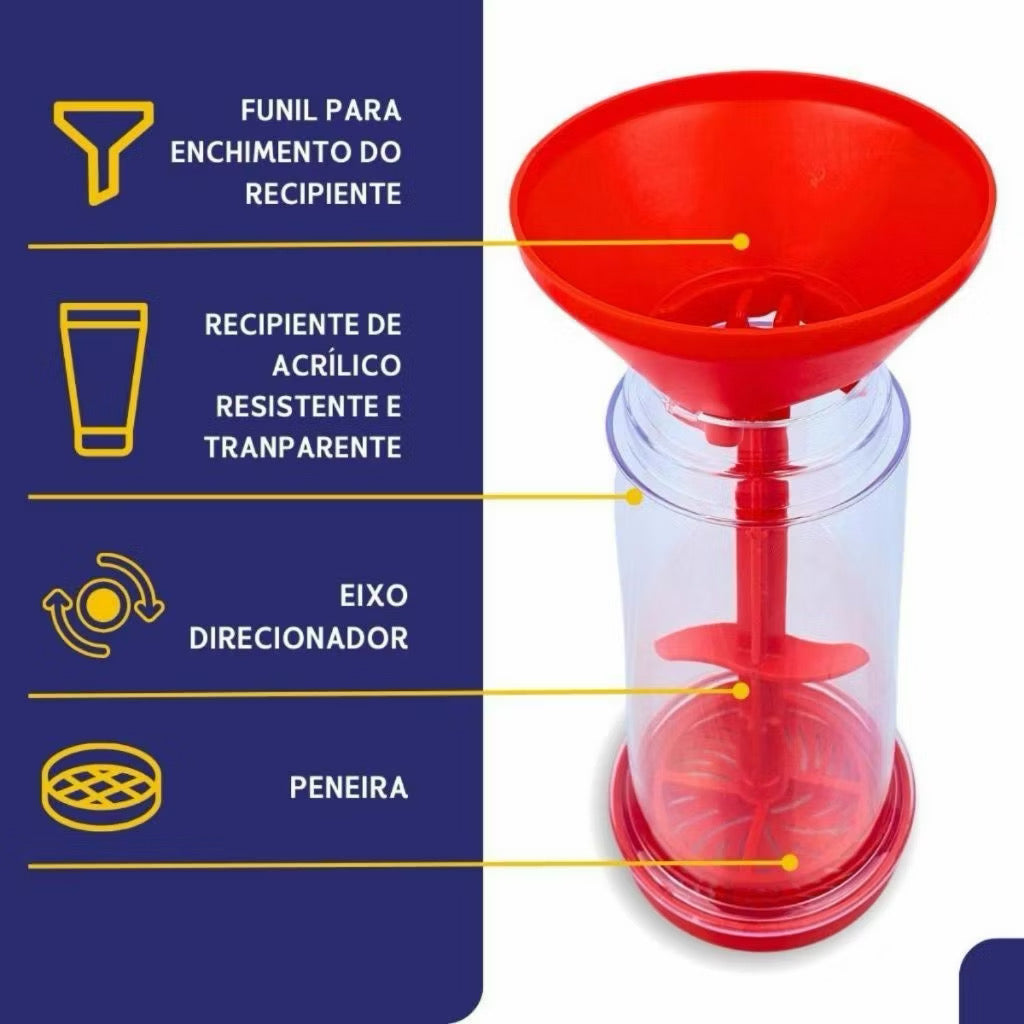 Tapioqueira peneira polvilhador armazena tapioca beiju farinha