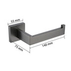 Kit Acessórios Para Banheiro 5 Peças Inox Grafite Escovado