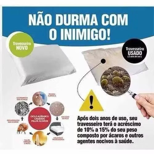 Travesseiro cervical ortopédico magnético com infravermelho terapêutico pillow anatômico anti ronco