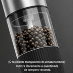 Moedor de pimenta automático recarregáveis ideal para cozinhar