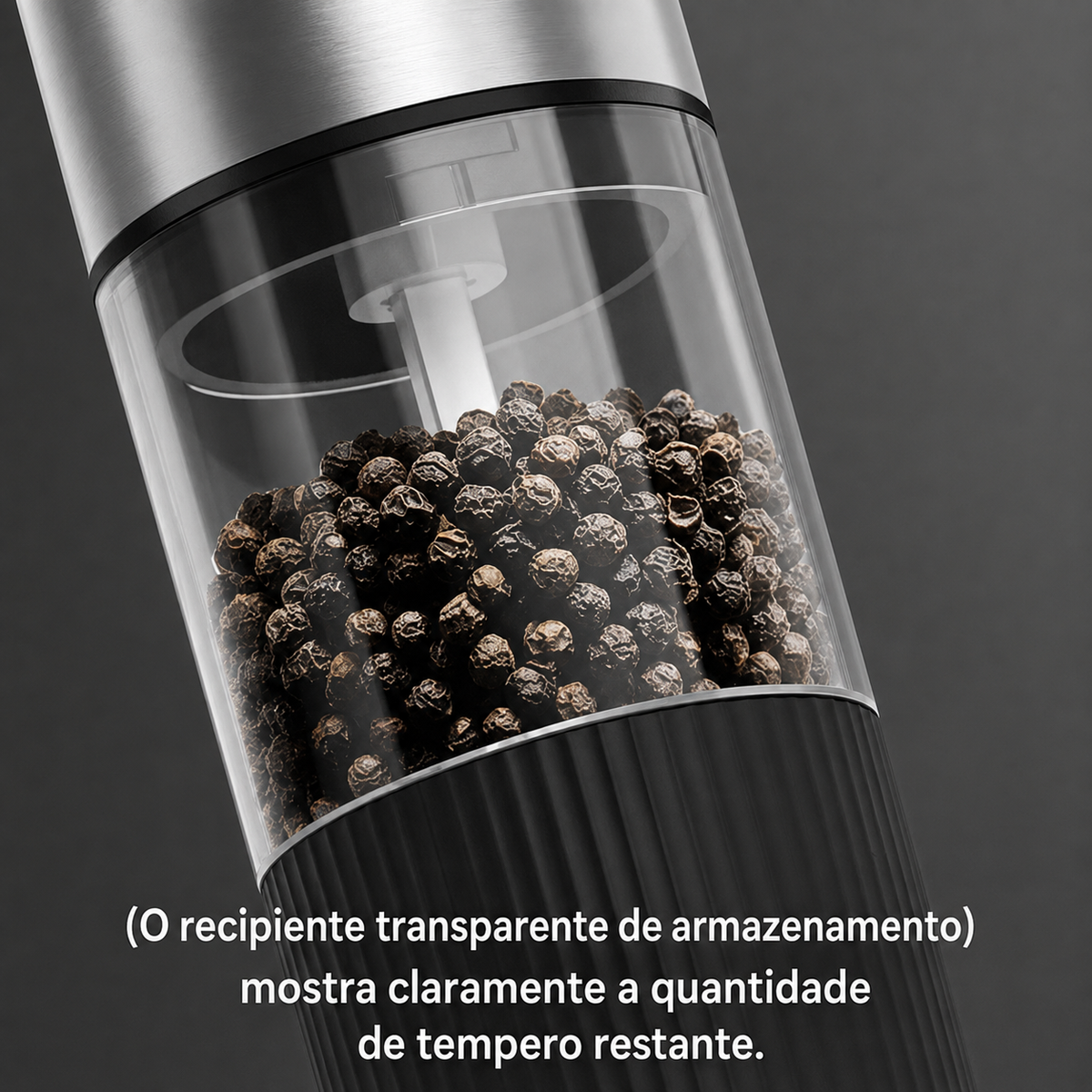 Moedor de pimenta automático recarregáveis ideal para cozinhar