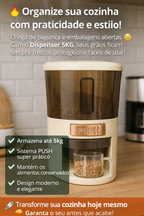 🛒 Dispenser 5KG: Economia, Organização e Estilo em Um Só Produto