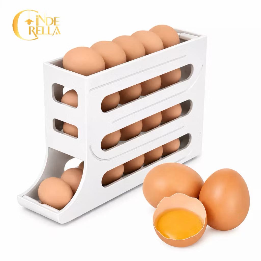 Porta Ovos 4 Andares Deslizante – Organize sua Geladeira  🥚✨ (Cópia)