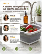 Tábua de Corte e Bacia Retrátil Multiuso