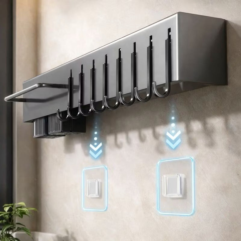 Suporte Para Armazenamento De Facas Ganchos Talheres Utensílios De Cozinha De Ferro