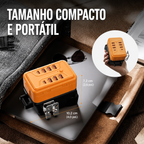 Inversor de Energia portátil compatível com bateria Dewalt 20v 8 portas para conversor de Energia Dewalt carregamento