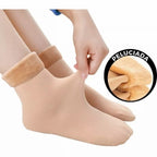 Kit de meias térmicas grossa soquete flaneladas fleece inverno frio intenso