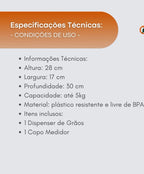 🛒 Dispenser 5KG: Economia, Organização e Estilo em Um Só Produto