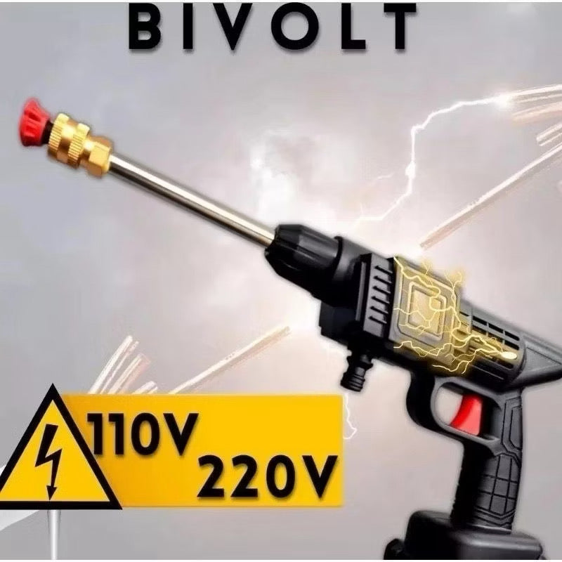 Lavadora de alta pressão sem fio portátil recarregáveis para carros e jardins pistola lava jato residencial Bivolt