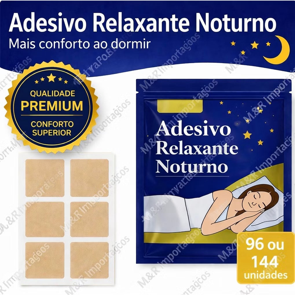 Adesivo relaxante noturno/Ptch  sono 96/144 unidades