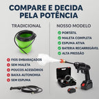 Lavadora de alta pressão sem fio portátil recarregáveis para carros e jardins pistola lava jato residencial Bivolt