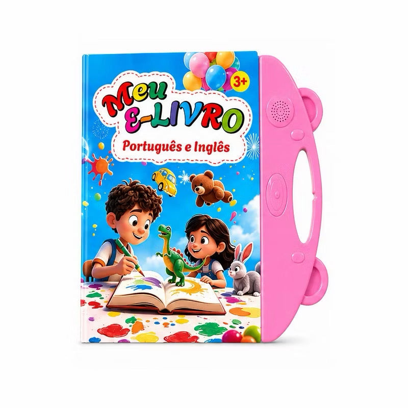 Meu E-Livro Educativo Bilíngue – Português e Inglês | Livro Sonoro Infantil Interativo