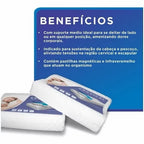 Travesseiro cervical ortopédico magnético com infravermelho terapêutico pillow anatômico anti ronco