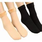Kit de meias térmicas grossa soquete flaneladas fleece inverno frio intenso