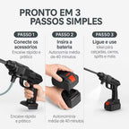 Lavadora de alta pressão sem fio portátil recarregáveis para carros e jardins pistola lava jato residencial Bivolt