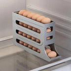Porta Ovos 4 Andares Deslizante – Organize sua Geladeira  🥚✨