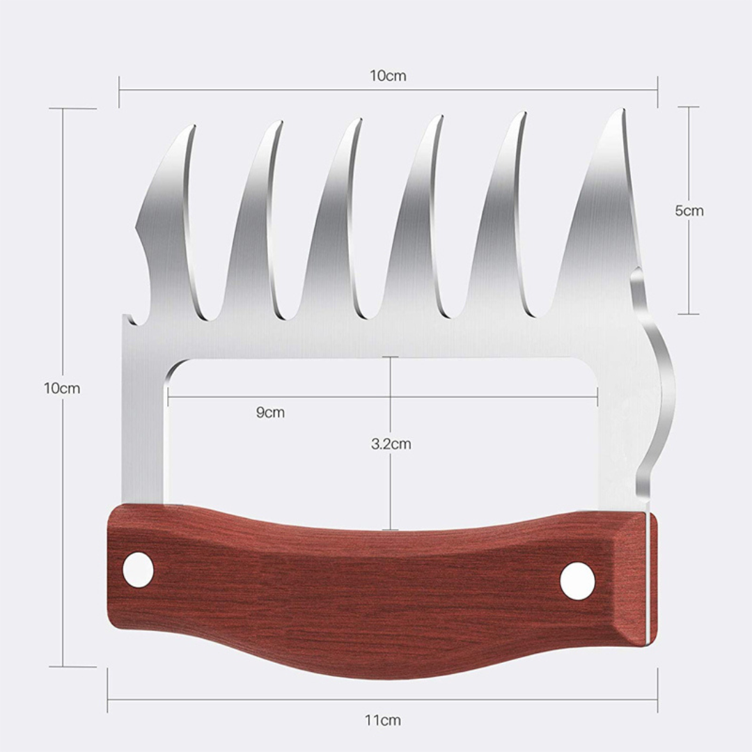 Garra de Urso para Churrasco com Abridor (Par)