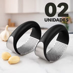 Amasse Alho em Segundos e Sem Fazer Sujeira! Com o Espremedor de Alho Inox