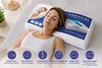 Travesseiro cervical ortopédico magnético com infravermelho terapêutico pillow anatômico anti ronco