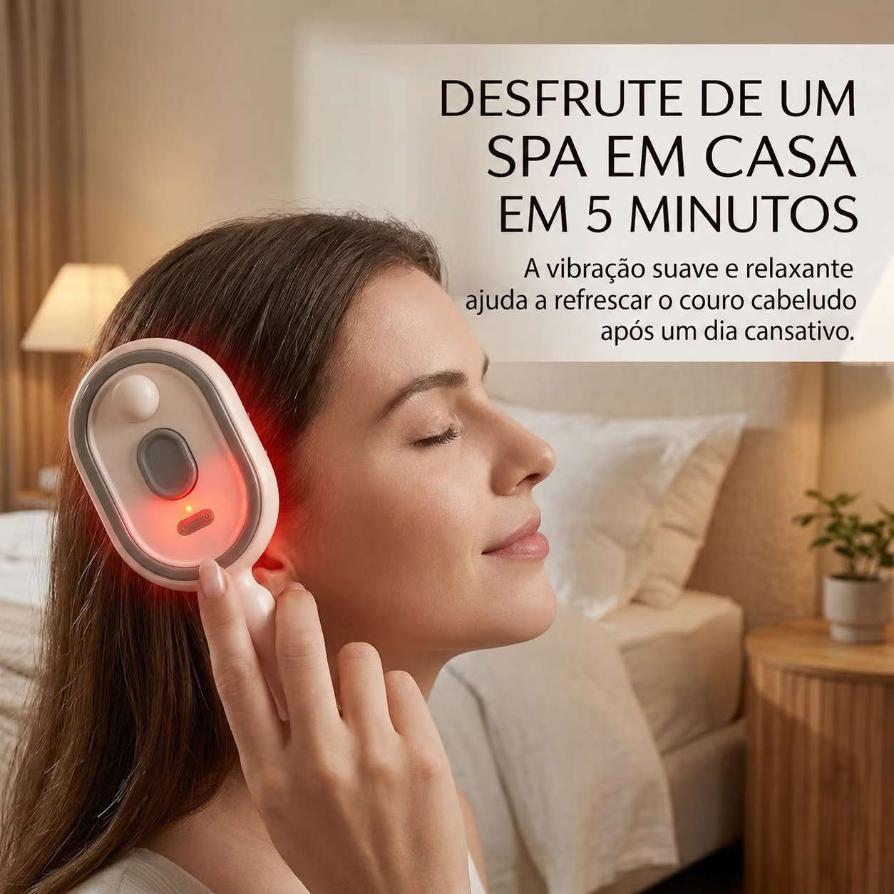 Escova de cabelo elétrica em spray de água, pente de massagem almofada de ar nano nebulização