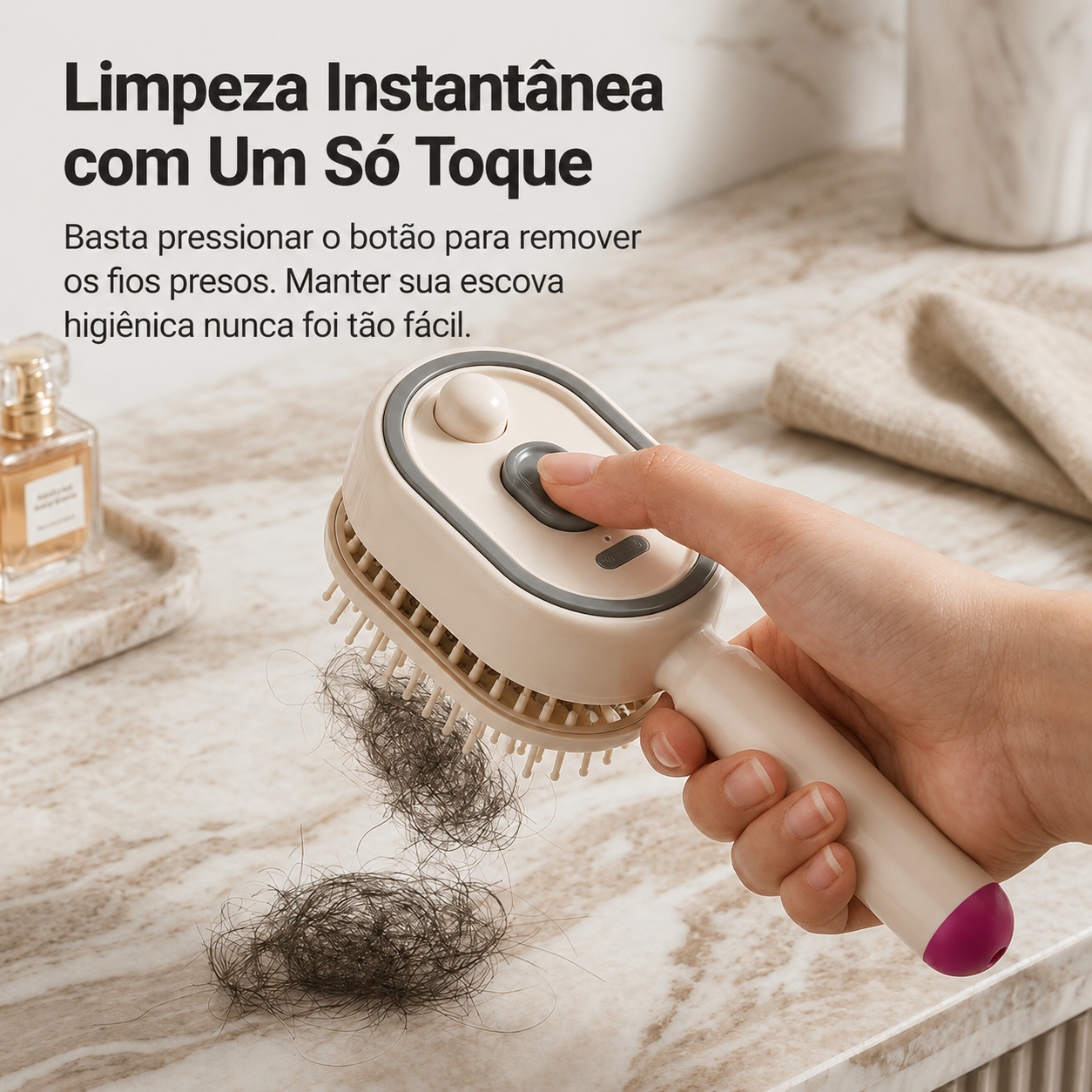 Escova de cabelo elétrica em spray de água, pente de massagem almofada de ar nano nebulização