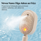 Escova de cabelo elétrica em spray de água, pente de massagem almofada de ar nano nebulização