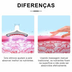 Massageador de pescoço e rosto Led vibração fototerapia para rejuvenescimento firmeza e anti-rugas