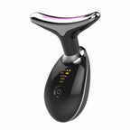 Massageador de pescoço e rosto Led vibração fototerapia para rejuvenescimento firmeza e anti-rugas