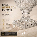Dispenser de suco de vidro 5/3 litros com torneira jarra de cristal diamante com tampa
