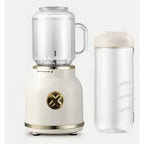 Mini liquidificador portátil copo caneca 500 ml e 450 ml com 10 lâminas, tampa, canudo e copo recarregáveis