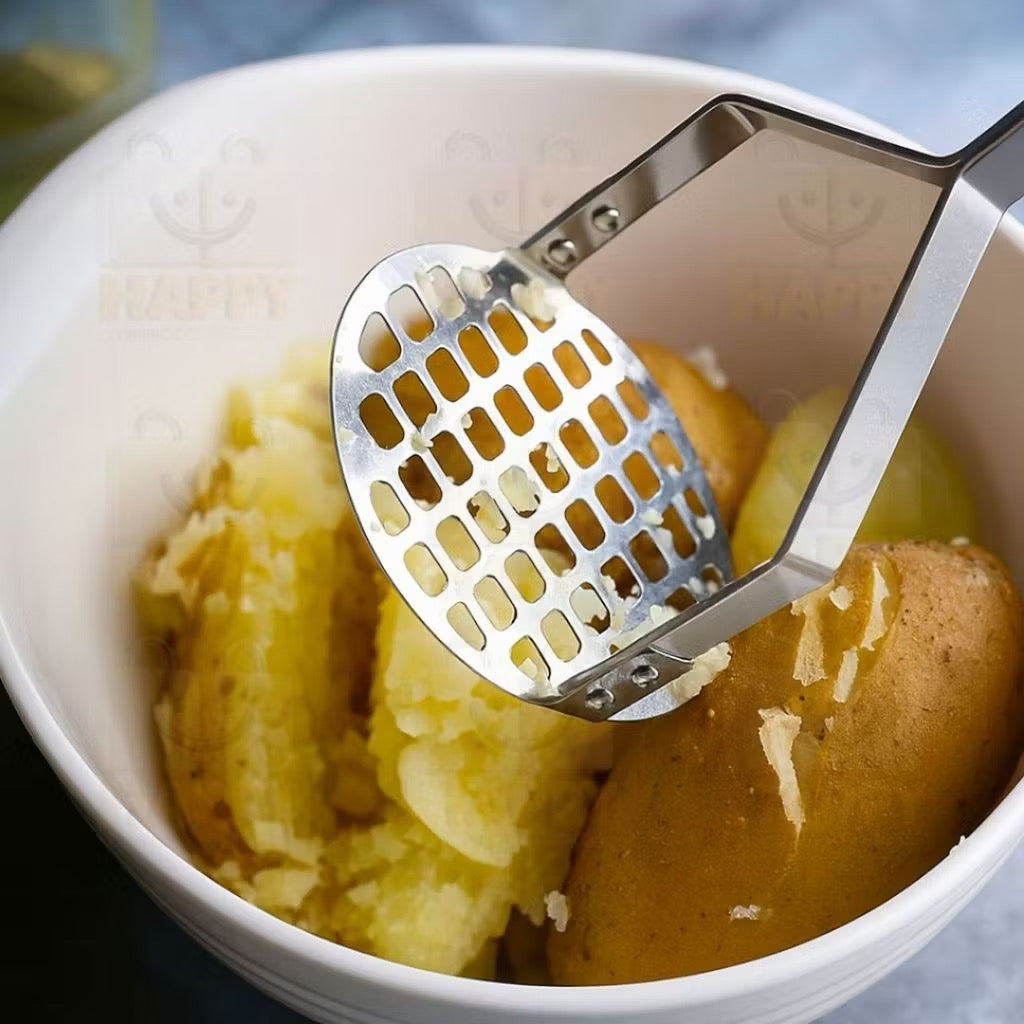 Kit cozinha descascador de legumes amassador de batatas espremedor de limão e de alho em aço inox
