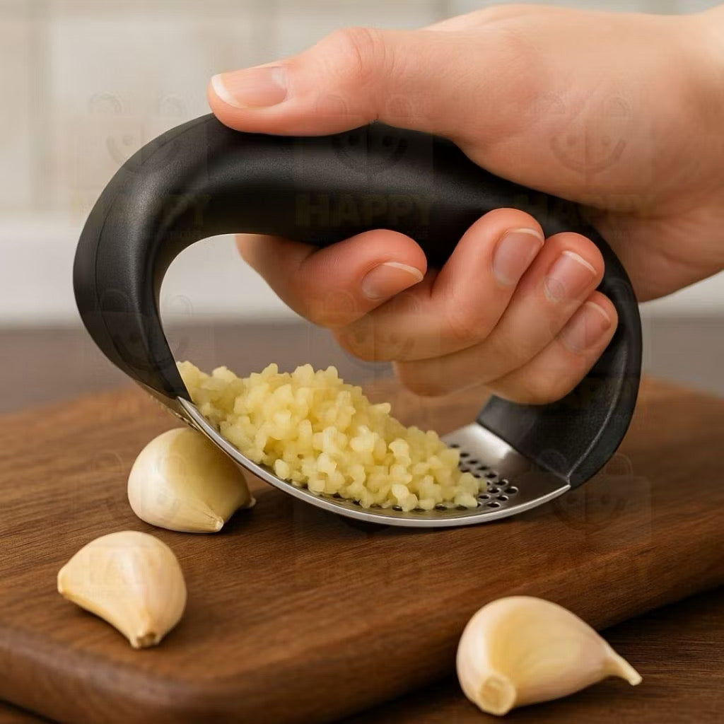 Kit cozinha descascador de legumes amassador de batatas espremedor de limão e de alho em aço inox