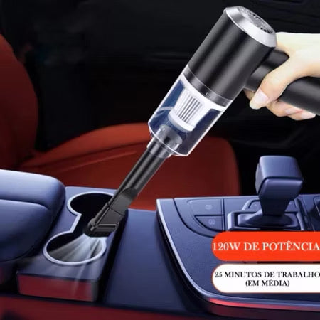 Mini aspirador de pó portátil automotivo casa sem fio 3 em 1 potente 6000pa  recarregáveis