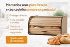 Chega de pão seco e bagunça na cozinha! Organize e conserve com estilo porta retrátil