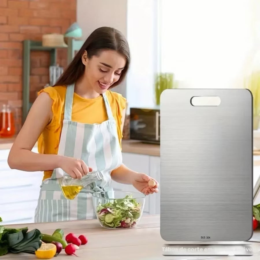 🚨 Chega de Bactérias! Tábua Inox 304 Antibacteriana