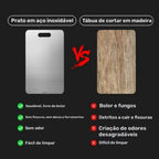 🚨 Chega de Bactérias! Tábua Inox 304 Antibacteriana