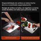 🚨 Chega de Bactérias! Tábua Inox 304 Antibacteriana