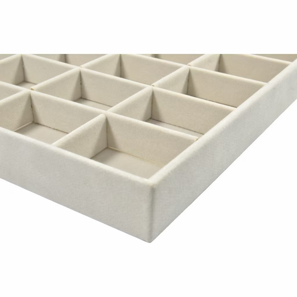 💎 Bandeja Organizadora de Joias em Veludo 28 Divisórias – Luxo, Proteção e Organização Perfeita!