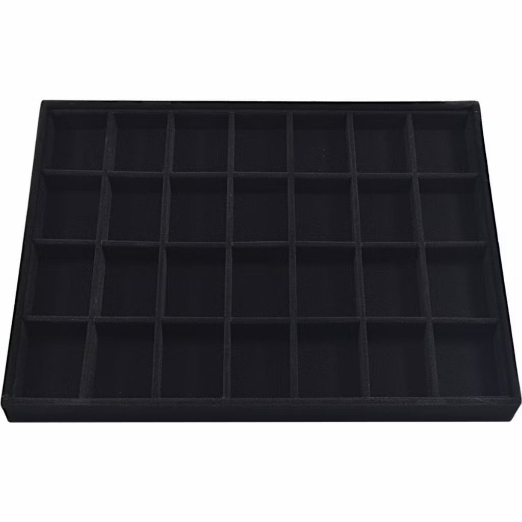 💎 Bandeja Organizadora de Joias em Veludo 28 Divisórias – Luxo, Proteção e Organização Perfeita!