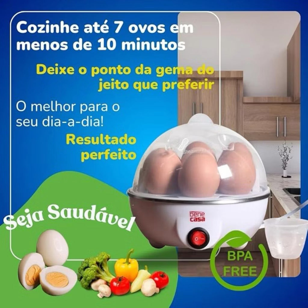 Cozedor de ovos portátil elétrico cozinha a vapor 110/220