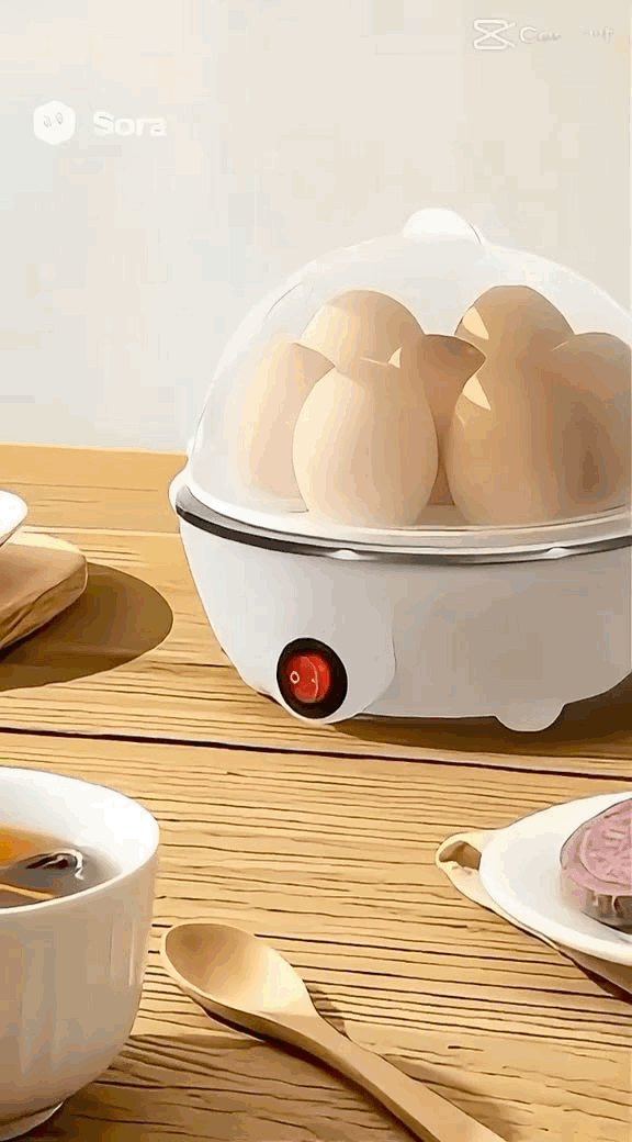 Cozedor de ovos portátil elétrico cozinha a vapor 110/220