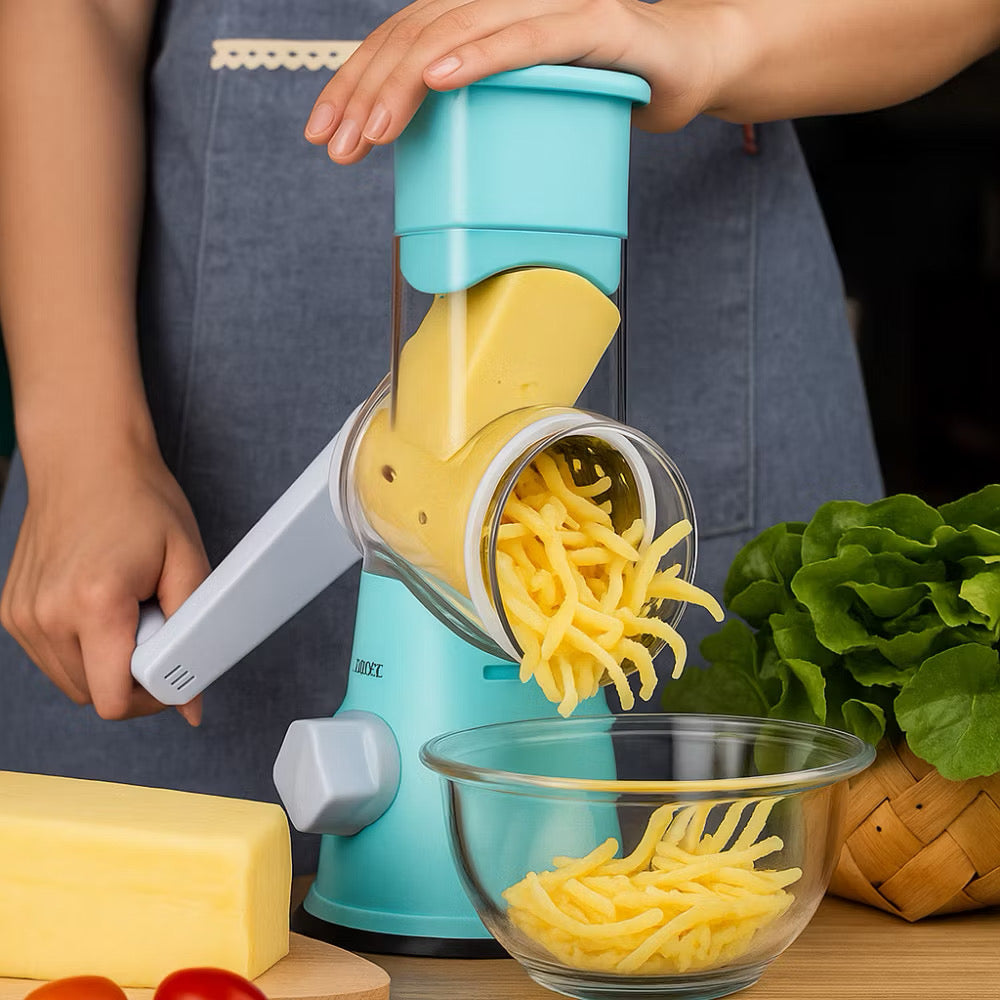 🥗 Corte, fatie e rale em segundos — praticidade total na sua cozinha!